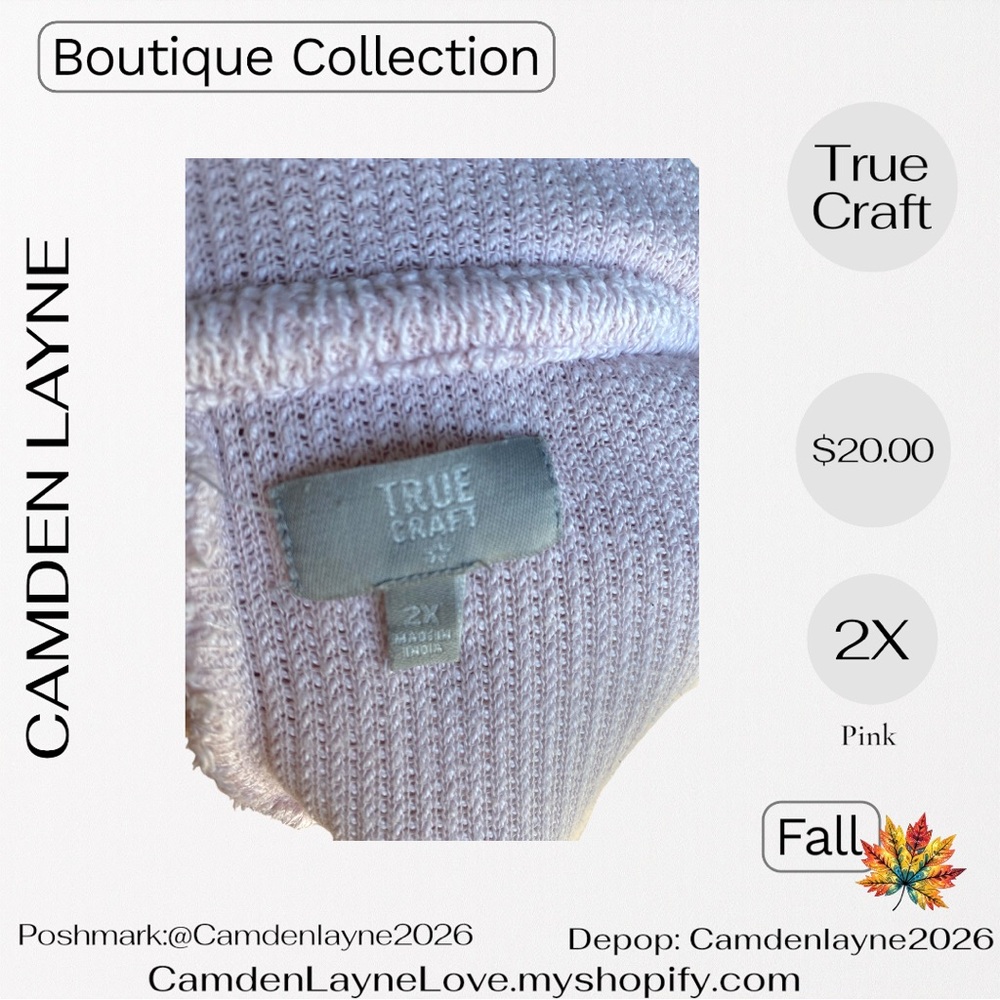 True Craft Light Pink Distressed  Cardigan - Picture 7 of 9